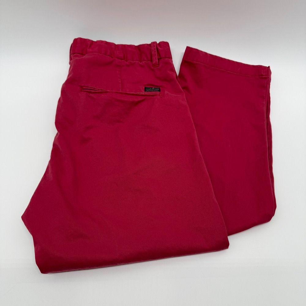 Scotch & Soda Bowie Slim Fit Chino Pants Red Mens 31x32 Stretch Cotton Trousers